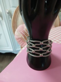 Stainless Steel Mesh Cuff Bracelet