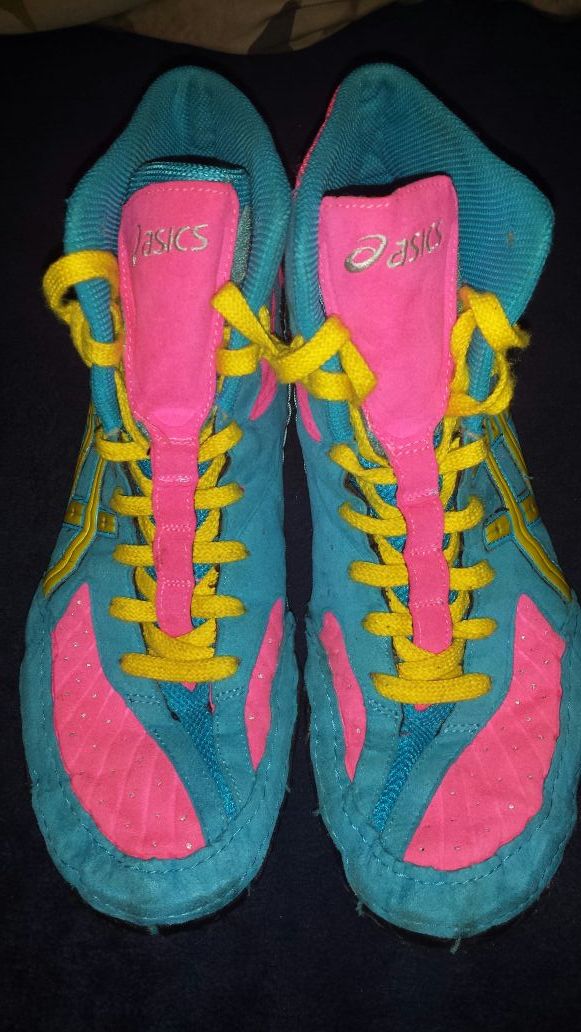 Asics Sissy Aggressor RARE Wrestling Shoes size 11 men's