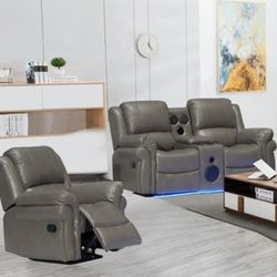 Recliner Loveseat And Chair 