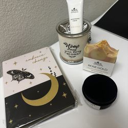 Soul Spa Gift - New Journal Sealed, Candle, Soap And Cream