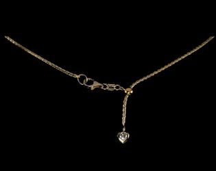 14kt Solid WHITE Gold 22" Adjustable Spiga Chain, New In Box 😍