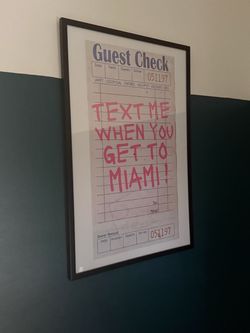 "Text me when" graphic art print