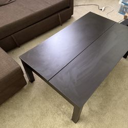 Black ikea Wooden Coffee Table 