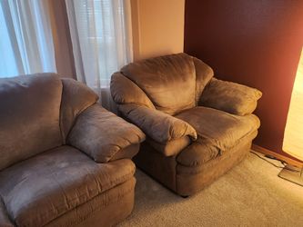 Microfiber Sofa, Ottoman & Chair