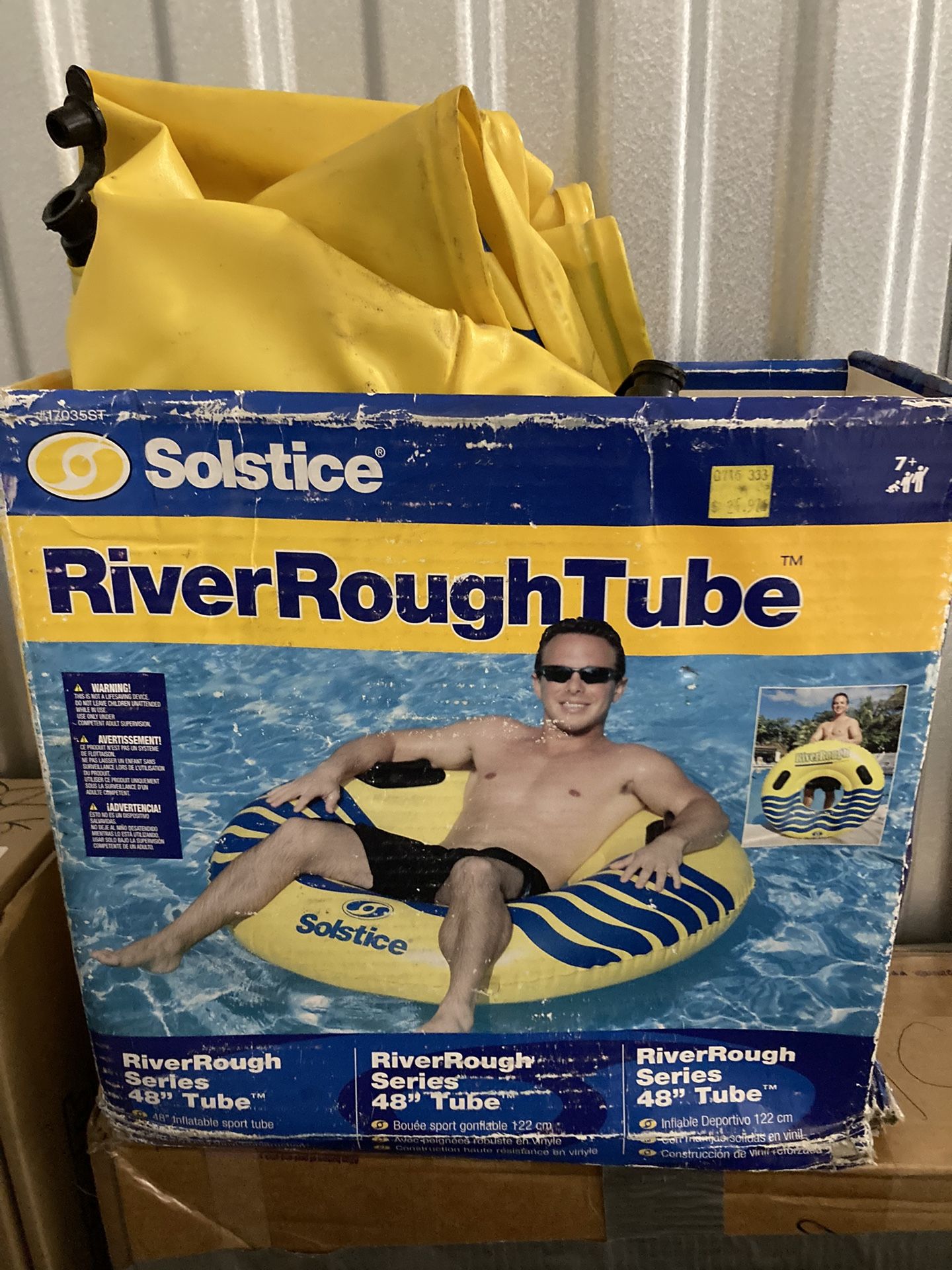 1 Water Tube Raft With Electric Inflation Hose