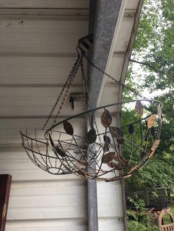 Flower basket for outside and summer