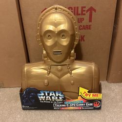 1996 Star Wars Talking C-3P0 Carry Case