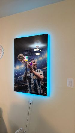 Messi wall frame   24’x 36’