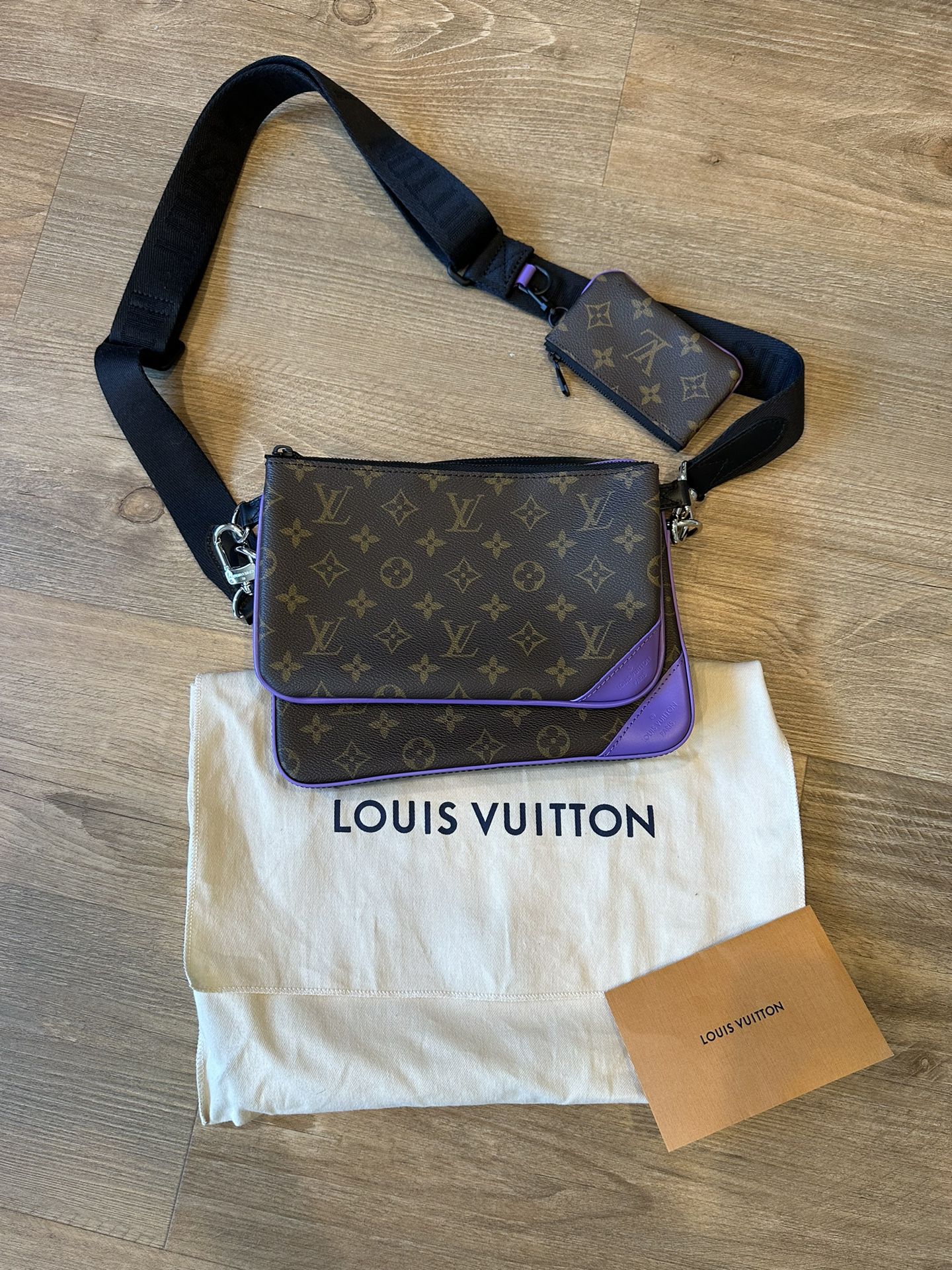 Louis Vuitton Trio Messenger (color: Purple M46266) Virgil Abloh Design  (Brand New) asking $2,800