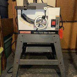 Craftsman 10 Inch Table Saw System