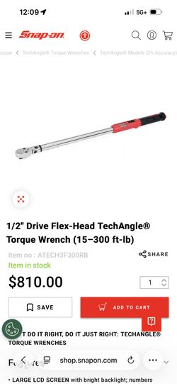 Snap On Digital 1/2 Torque Wrench