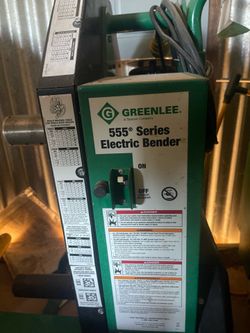 555 series Greenlee Electric bender