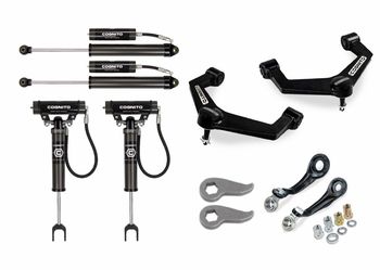 Cognito 3” Premier Leveling Kit with Cognito 2.0 Remote Reservoir Shocks For 20-26 Silverado/Sierra 2500/3500 2wd/4wd