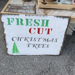 Handmade Wood Christmas Decor Sign