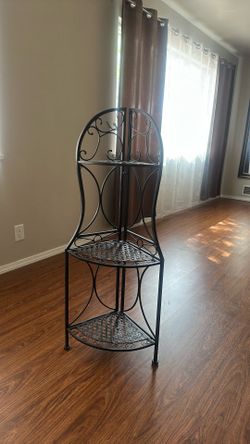Metal 3-Tier Corner Shelf
