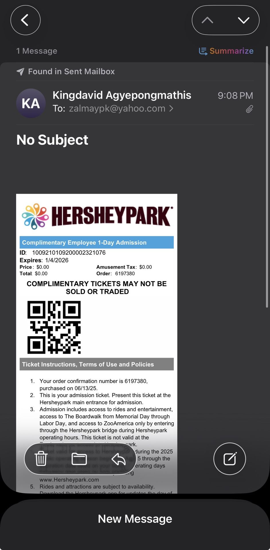 Hershey Park Tickets