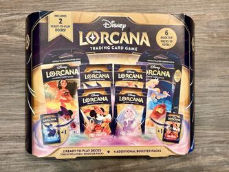 Disney Lorcana: The First Chapter Bundle - 6X Sealed Booster Packs & Starter Decks