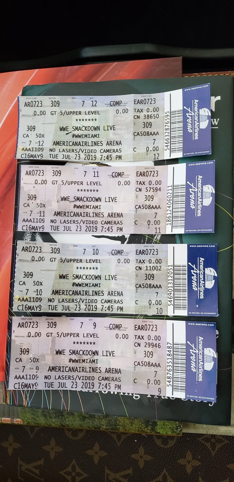 WWE SMACKDOWN LIVE TIKETS!!