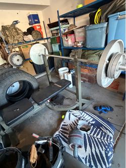 bench with barbell