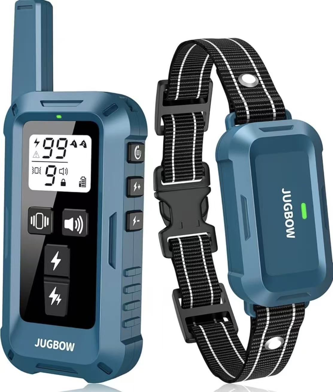 4200FT Dog Training Collar with Remote, IPX8 Waterproof Electric Collar with 4 Training Modes, Security Lock, Rechargeable e-Collar for All Breeds, Si