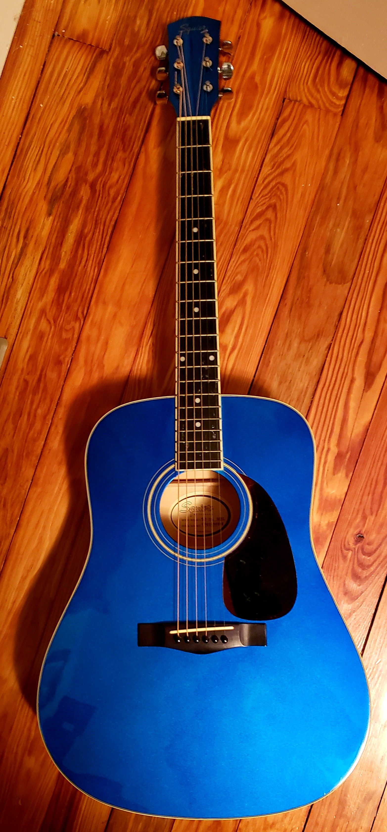 Fender Squier 20th Anniv SD-6G MBL Acoustic Guitar Metallic Blue