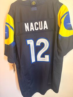 Puka Nacua #12 Los Angeles Rams Midnight Rivalries Jersey – New – Size XL