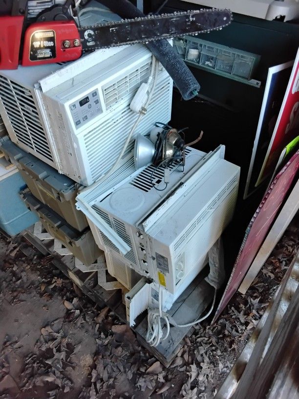 Several 110 Volt A/C Window Units.