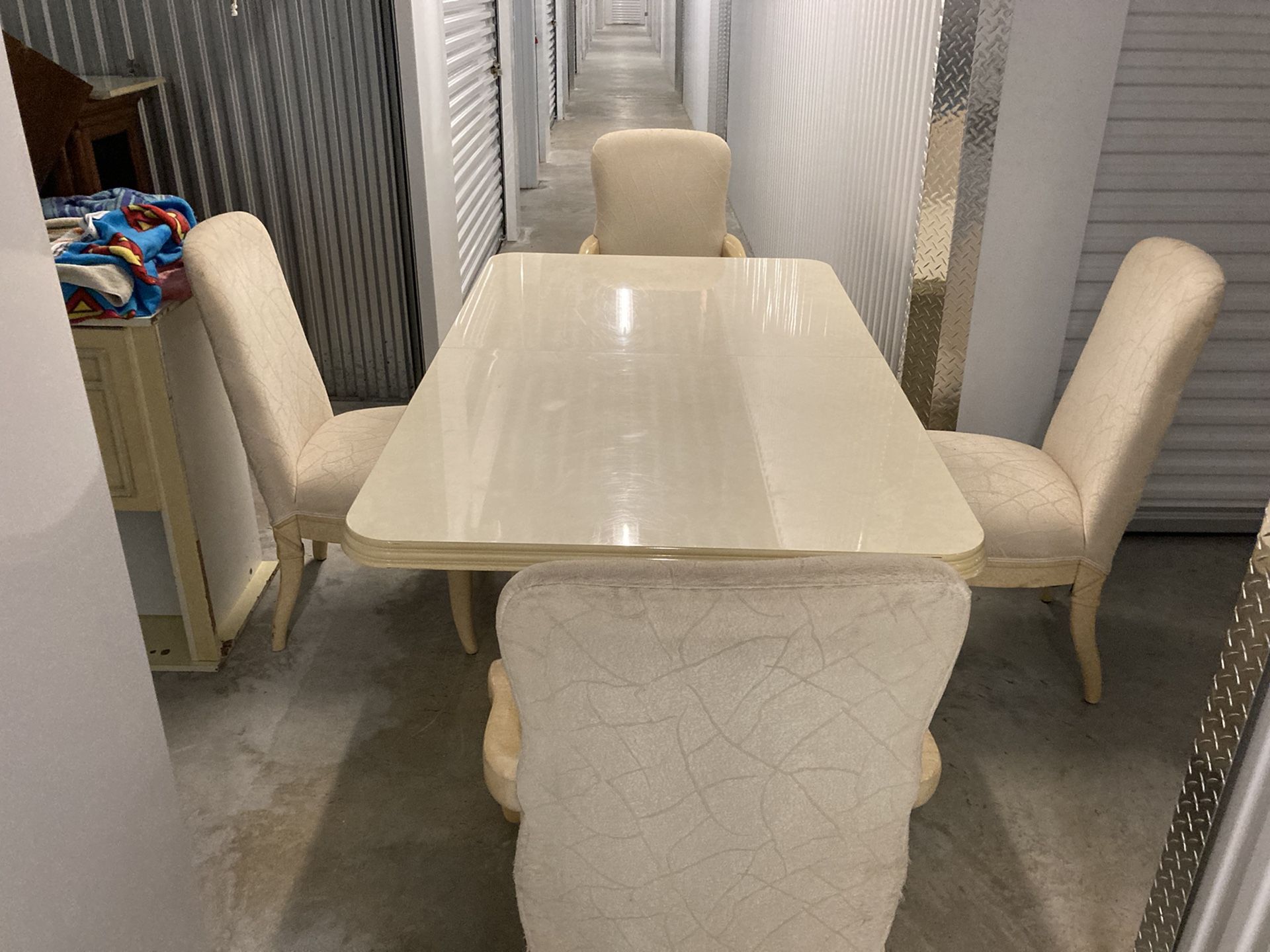 Dinette set with chairs and Cabinet