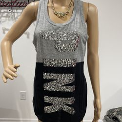 Victoria’s Secret Pink Bling Sleeveless Racerback Tank, Size XS