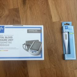 Blood Pressure Monitor And Thermometer