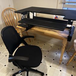 Standing Desk With Chair