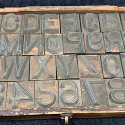 Antique Wooden Letter Press 