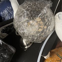 Globe Crystal Looking Light Fixture