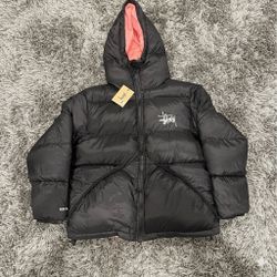 Stussy Black Puffer Jacket