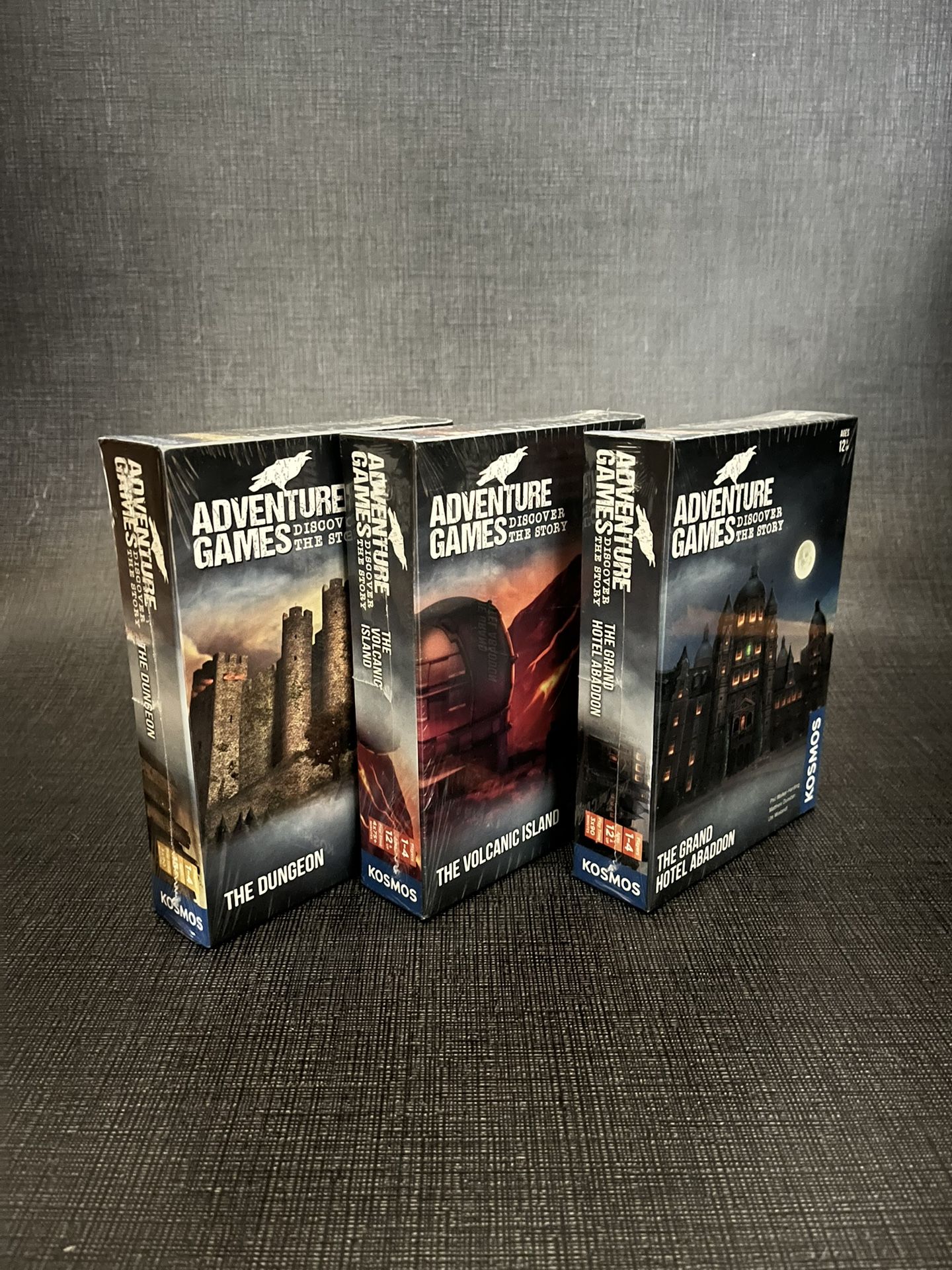 Adventure Games - 3 Pack Bundle: The Dungeon, The Volcanic Island, Hotel Abaddon