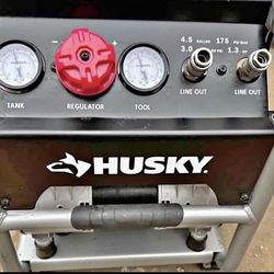 Husky 4.5 Gal Portable Electric Quiet Air Compressor 