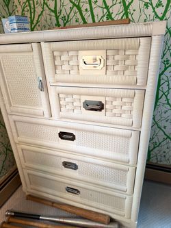 White bedroom set.