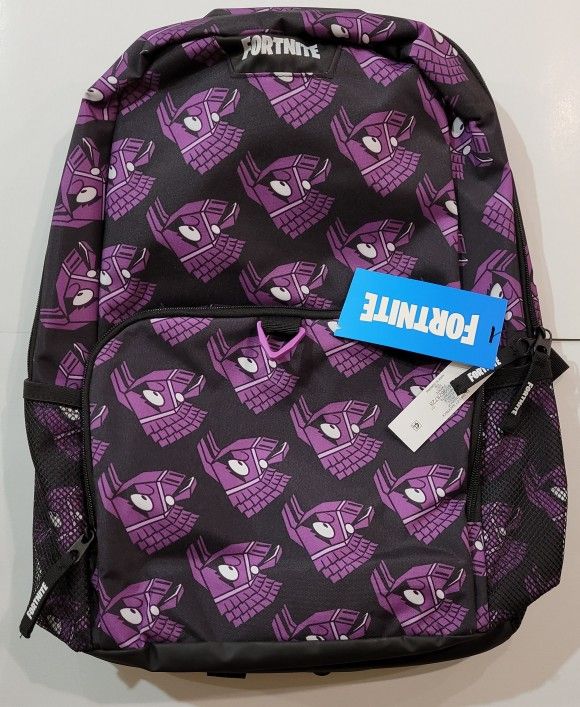 FORTNITE Backpack Amplify Purple 18" Boys/Girls School Bag - NEW