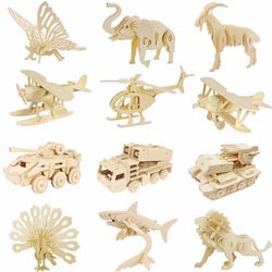 Variety Assorted New 3D Wooden Puzzles 