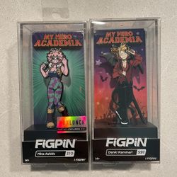 Mina Ashido Denki Kaminari Halloween FiGPiN Set Limited Edition *MINT LOCKED* My Hero Academia LE2000 BoxLunch Exclusive 310 MHA 591 Anime