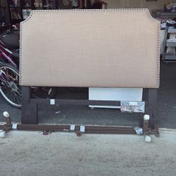 queen size bed frame + headboard