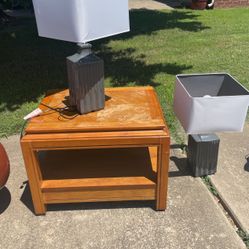 Lamps And Coffee Table