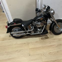 Vintage Bright Harley Davidson Fat Boy Display Model