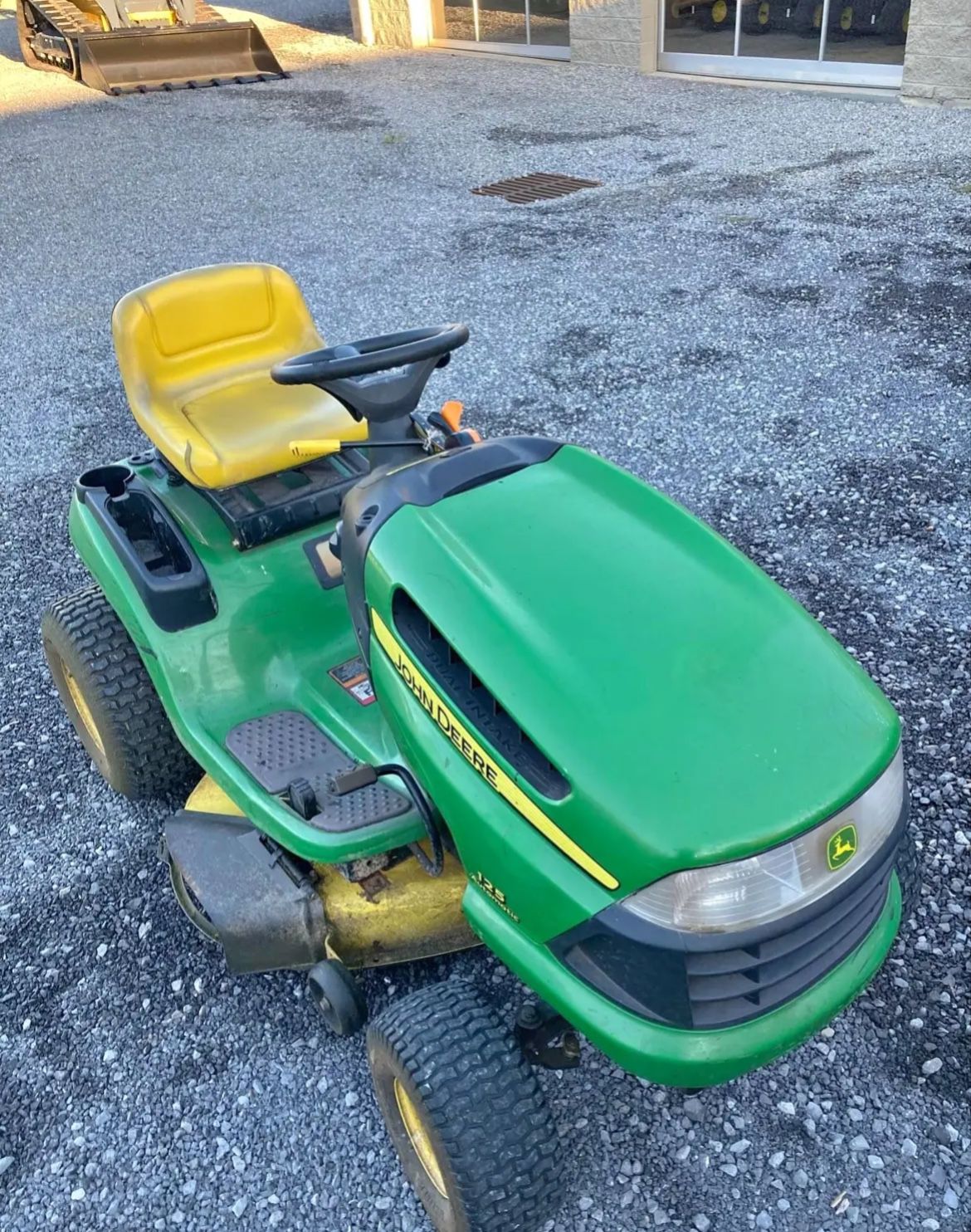 John Deere riding lawn tractor mower