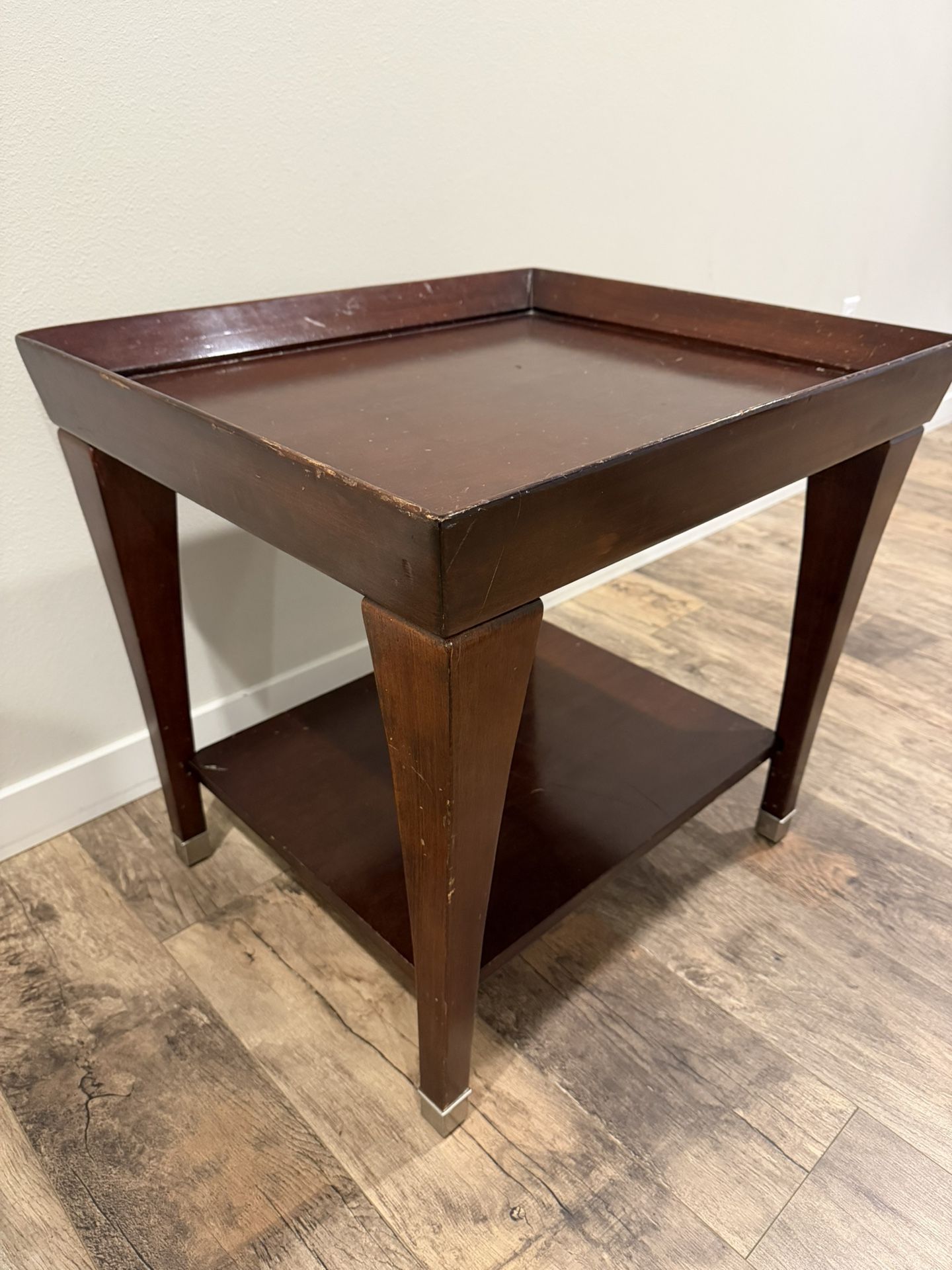Sturdy Wooden End Table