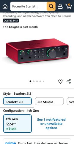 Scarlett 2i2 4th Gen