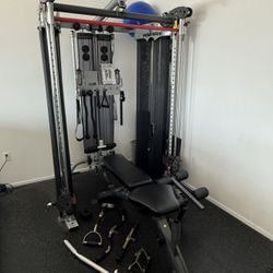 Inspire FT2 Functional Trainer – Fully Loaded + Leg Ext/Curl + Smith Bar + Gym Flooring + Adjustable