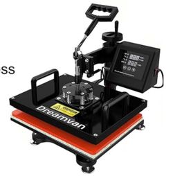Dreamvan Combo Heat Press Machine with attachments, hats, shirts and iron ons