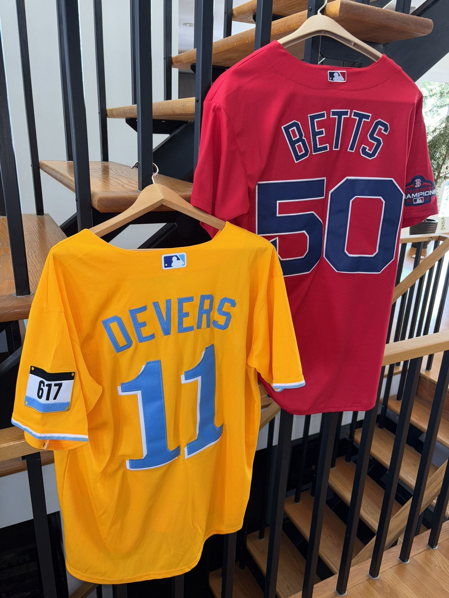 Mookie Betts 2018 World Series And Rafael Devers Nike City Connect