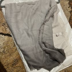 Large gray gradient scarf with fringed edges. Perfect for any outfit. Great Gift See pictures